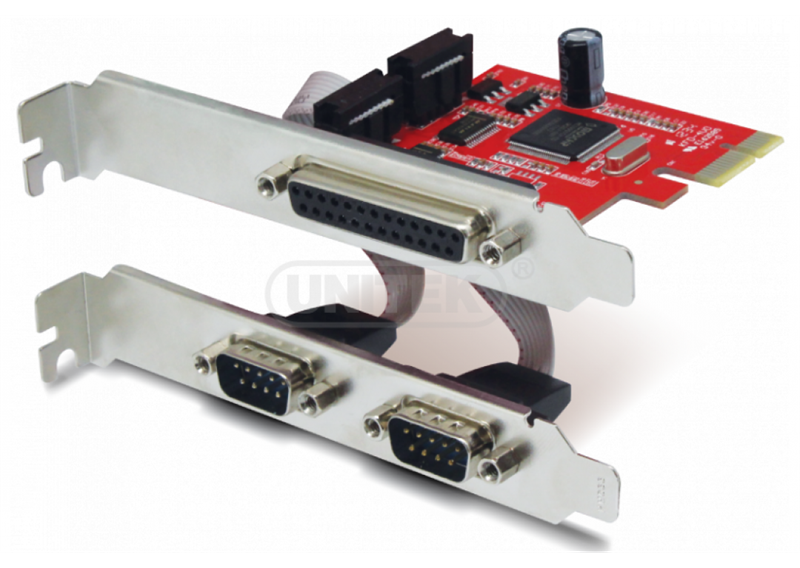 Card PCI -&gt; COM 25 + COM 9 Express Unitek (Y 7508)